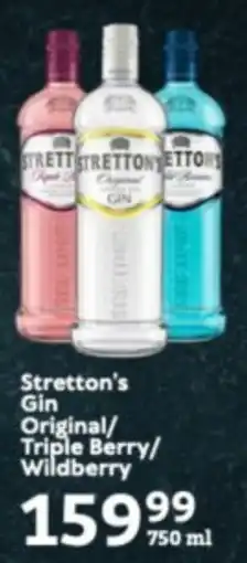 Oxford Freshmarket Stretton's Gin Original/ Triple Berry/ Wildberry offer