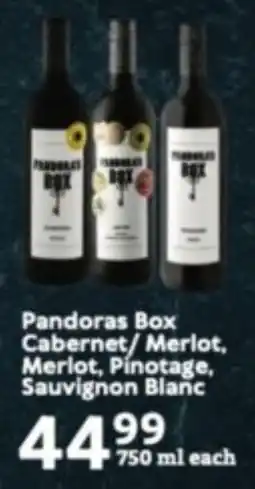 Oxford Freshmarket Pandoras Box Cabernet/ Merlot, Merlot, Pinotage, Sauvignon Blanc offer