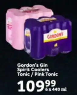 Oxford Freshmarket Gordon's Gin Spirit Coolers Tonic/ Pink Tonic offer