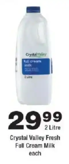OK urban Crystal Valley Fresh Full Cream Milk offer