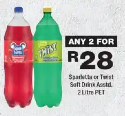 OK urban Sparletta or Twist Soft Drink Asstd. offer