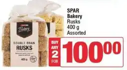 SuperSpar SPAR Bakery Rusks Assorted offer