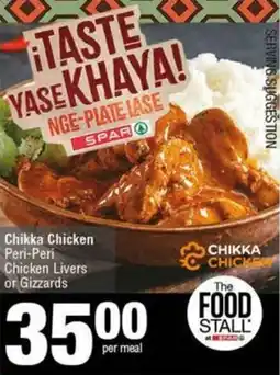 SuperSpar Chikka Chicken Peri-Peri Chicken Livers or Gizzards offer