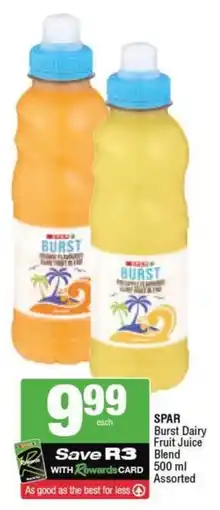 SuperSpar SPAR Burst Dairy Fruit Juice Blend Assorted offer