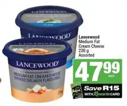 SuperSpar Lancewood Medium Fat Cream Cheese Assorted offer