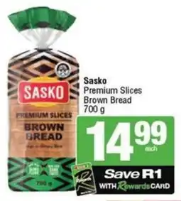 SuperSpar Sasko Premium Slices Brown Bread offer