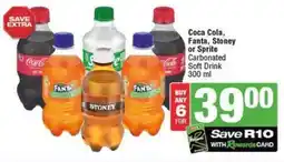 SuperSpar Coca Cola, Fanta, Stoney or Sprite Carbonated Soft Drink offer