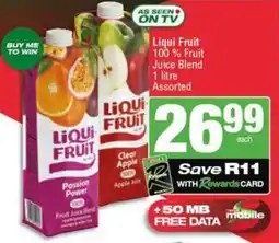 SuperSpar Liqui Fruit 100% Fruit Juice Blend Assorted offer