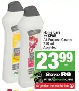 SuperSpar Home Care by SPAR All Purpose Cleaner Assorted offer