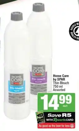SuperSpar Home Care by SPAR Thin Bleach Assorted offer