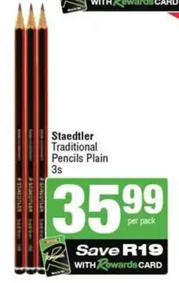SuperSpar Staedtler Traditional Pencils Plain offer