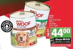 SuperSpar SPAR Woof Dog Food Cans Assorted offer