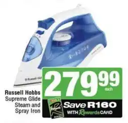 SuperSpar Russell Hobbs Supreme Glide Steam and Spray Iron offer