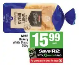 SuperSpar SPAR Bakery White Bread offer