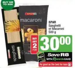 SuperSpar SPAR Spaghetti or Macaroni offer