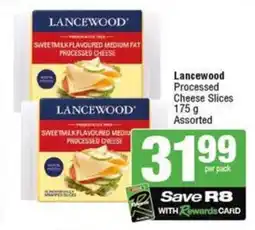 SuperSpar Lancewood Processed Cheese Slices Assorted offer