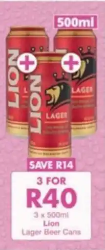 President Hyper Lion Lager Beer Cans offer