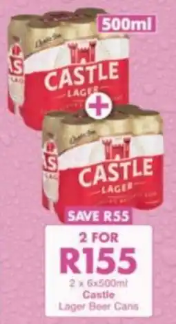 President Hyper Castle Lager Beer Cans offer