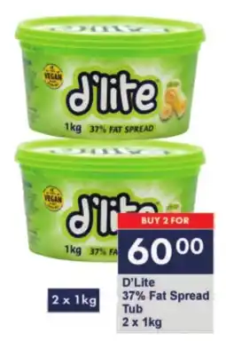 President Hyper D'Lite 37% Fat Spread Tub offer