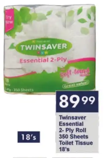 President Hyper Twinsaver Essential 2- Ply Roll 350 Sheets Toilet Tissue offer