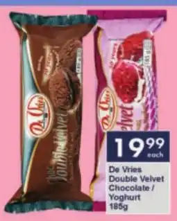 President Hyper De Vries Double Velvet Chocolate/ Yoghurt offer