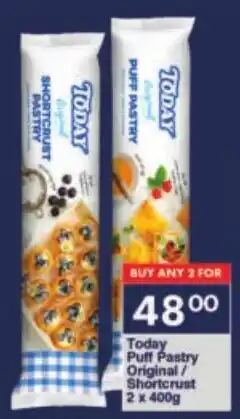 President Hyper Today Puff Pastry Original/ Shortcrust offer