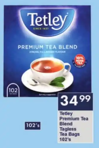 President Hyper Tetley Premium Tea Blend Tagless Tea Bags offer