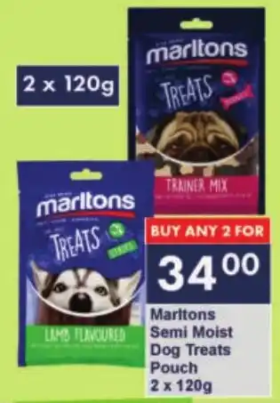 President Hyper Marltons Semi Moist Dog Treats Pouch offer
