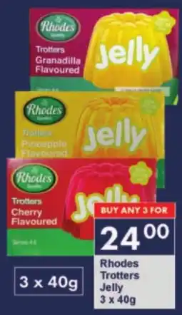 President Hyper Rhodes Trotters Jelly offer