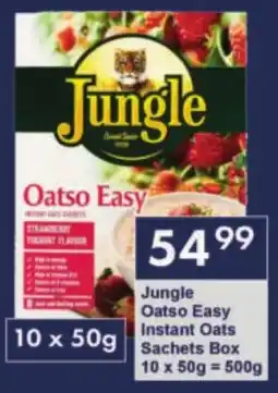 President Hyper Jungle Oatso Easy Instant Oats Sachets Box offer