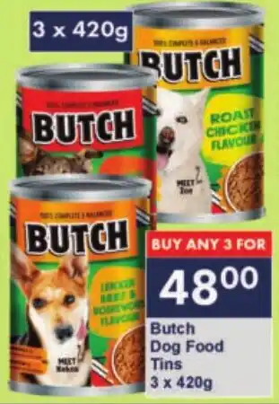 President Hyper Butch Dog Food Tins offer