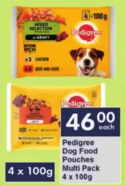 President Hyper Pedigree Dog Food Pouches Multi Pack offer