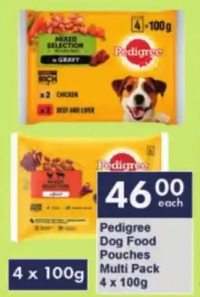 President Hyper Pedigree Dog Food Pouches Multi Pack offer