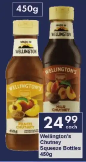 President Hyper Wellington's Chutney Squeeze Bottles offer