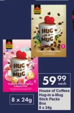 President Hyper House of Coffees Hug-in a-Mug Stick Packs Box offer