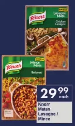 President Hyper Knorr Mates Lasagne/ Mince offer