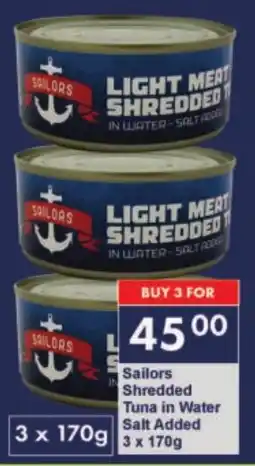 President Hyper Sailors Shredded Tuna in Water Salt Added offer