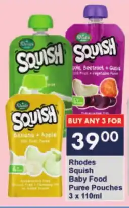 President Hyper Rhodes Squish Baby Food Puree Pouches offer