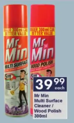 President Hyper Mr Min Multi Surface Cleaner/ Wood Polish offer