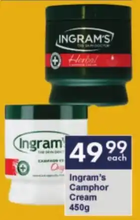 President Hyper Ingram's Camphor Cream offer