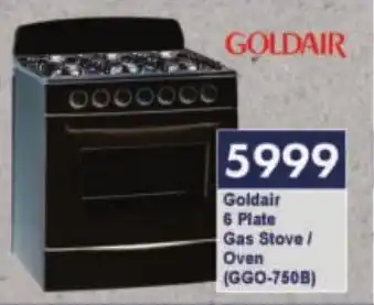 President Hyper Goldair 6 Plate Gas Stove/ Oven offer