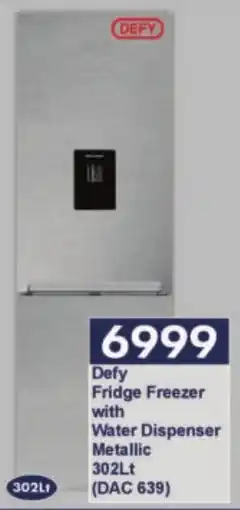 President Hyper Defy Fridge Freezer with Water Dispenser Metallic offer