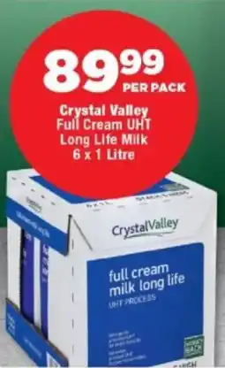 OK Foods Crystal Valley Full Cream UHT Long Life Milk offer