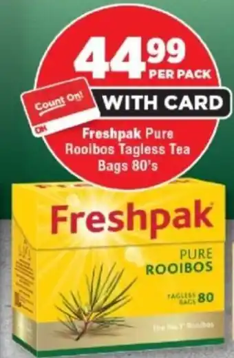 OK Foods Freshpak Pure Rooibos Tagless Tea Bags offer