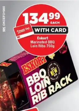 OK Foods Eskort Marinated BBQ Loin Ribs offer
