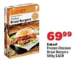 OK Foods Eskort Frozen Chicken Braai Burgers offer