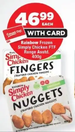 OK Foods Rainbow Frozen Simply Chicken FTF Range Asstd. offer