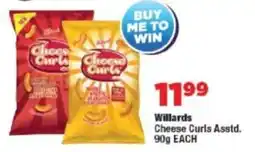 OK Foods Willards Cheese Curls Asstd. offer