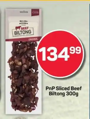 Pick n Pay PnP Sliced Beef Biltong 300g offer