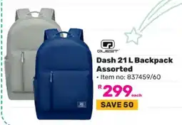 Game Dash 21 L Backpack Assorted offer